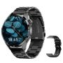 Classic Black Smartwatch For Men Women With HD Touch Screen