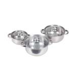 6 Piece Pot Set Silver