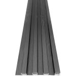 Wpc 4 Flute Wall Panel – Black Oak – 160MM X 22MM X 2.9M