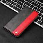 For Samsung Galaxy M51 Business Solid Color Stitching Horizontal Flip Leather Case With Holder & Card Slots Red