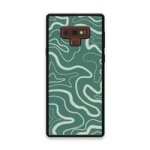Custom Printed Tpu Cases - Samsung Galaxy Note 9 & 39 Green Wavy& 39 By