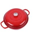 Red Multipurpose Casserole With Lid Pack Of 2 Cook And Serve Casserole Set