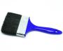 Noble 4.0 Inch Paint Brush- Synthetic Filaments For Excellent All Round Performance Extremely Absorbent For High Paint Pick Up Blue Handle With Easy Grip