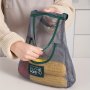 Double Layer Reusable Mesh Bags For Kitchen Storage - Ideal For Fruits & Veggies Eco-friendly Fabric No Power Needed