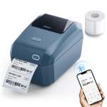NB606 - - K3_W - Thermal Business Bluetooth & Wifi Label Printer - Incl 50X30MM Label Roll With 900 Labels Space Blue
