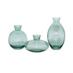 3 Piece Bud Vase Set Green