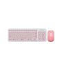 Alcatroz A2000WP A2000 White & Peach Wireless Keyboard Mouse Combo