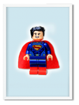 Decor Print Superman - White Framed A4