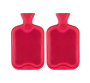 2PCS 2L Hot Water Bottle - Red