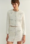 Limited Edition Crop Woven Jacket - Ecru