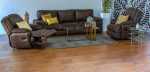 New 100% Genuine Leather 3 Seater + 2 Recliners Sets