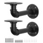 Pipe Shelf Bracket Set Of 2 Iron L Pipe Floating Shelf Bracket Heavy Duty