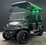 Dach Apollo Luxury Rugged Golf Cart Matte Grey With Black Seats For