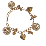 Gold Plated Charm Bracelet