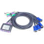 Aten 4-PORT PS/2 Vga/audio Cable Kvm Switch CS64A