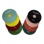 Diamond Triple Head Floor Grinder Diamond Resin Polishing Pads 180 Mm
