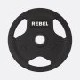 Rebel Rubber Coated Steel Weight Plates