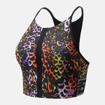 New Balance Rlnt Crop Top - Black Multi - Medium