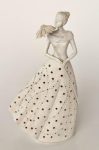 Lady Holding Flower Battery Operated LED Light 44X16CM