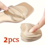 2PCS Sandals Non-slip Stickers Forefoot Pads Women's High Heels Foot Insoles