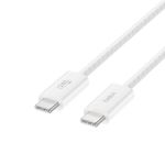 Belkin Boostcharge Usb-c Braided Cable 1.5M 240W Cable 2 Pack White