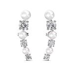 DESTINY Ariana Earring With Swarovski Crystal - White