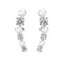 DESTINY Ariana Earring With Swarovski Crystal - White