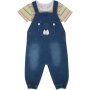 Made 4 Baby Boys Denim Dungaree With Bodyvest 0-3M