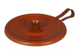 Candle Stick Holder Metal Orange