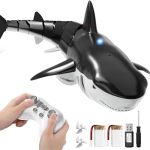 Jukudahu 2.4GHZ Remote Control Shark Toys For Kids 6 7 8 Years Old 1:18 Scale High Simulation Shark For Pool Bath Toys For Toddl