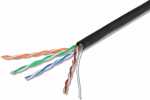 GI-FTP4PC6-6 Utp Category 6 Solid Black Uv Cable - 50M