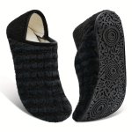 Women's Plush Flat Shoes Winter Warm Slip On Shoes Comfortable & Lightweight Flats