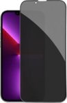 Tuff-Luv 2.5D Tempered Glass Privacy anti-spy Screen For Iphone 13 MINI Dark Film