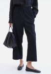 Ankle-length Linen Trousers - Black