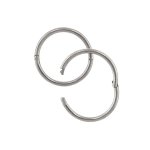 Smooth Hinged Hoop Assorted - Stainless Steel