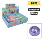 Novelty Ball Stress W glitter 6CM