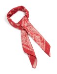 Red Classic Paisley Fabric Scarf
