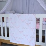 Fleece Blanket Girly Skull Full Print Girly Southwest Icons Set