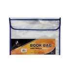 Velcro Bookbag A4 Clear Blue Dafrique