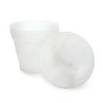Orchid Plastic Pot Clear Extra Small 8.5CM. - Extra Small 8.5CM Top Dia 6CM Bottom Dia 7.5CM Height . 300ML. Bulk Purchase 5PC .