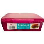 Cliplock Container 4PCS – Click On Item For Colour Options