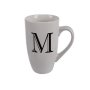 Mug - Household Accessories - Ceramic - Letter M Design - White - 6 Pack