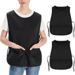 1PC Unisex Hairdressing Apron Adjustable Polyester Salon Apron With Pocket Professional Barber Stylist Work Wear Durable Makeup