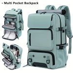 Multi-functional Large Capacity Backpack For Man Women Hiking & Camping Outdoor Knapsack With Shoes Compartment & USB Charging P