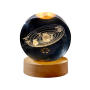 3D Solar System Crystal Ball Night Light Kids Bedroom Decor