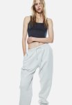 High-waisted Joggers - Light Grey