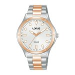 LORUS Three-hand Stainless Steel Two-tone Woman's Watch RG246VX9