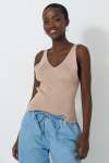 Knit Tank Top - XL Stone