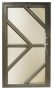 Aluminium Door Bronze Angle Pattern Reflective Glass Right Hand Opening W1200 X H2100MM