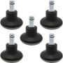 5 Piece High Profile Bell Glides Replacement Stem Stationary Nylon Castors